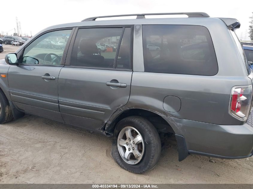 2008 Honda Pilot Ex-L VIN: 5FNYF28678B007613 Lot: 40334194