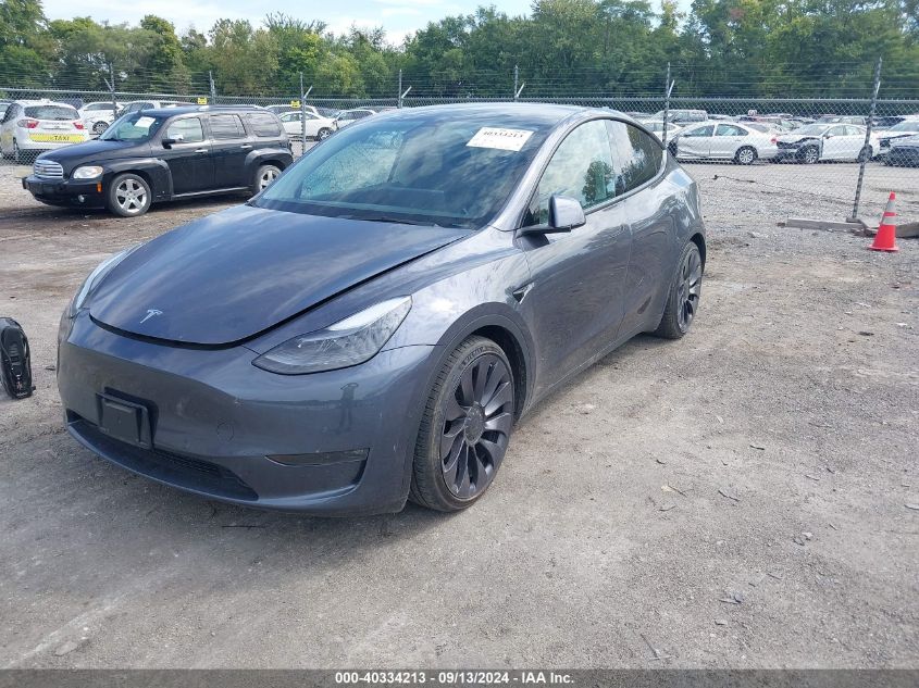 2022 TESLA MODEL Y PERFORMANCE DUAL MOTOR ALL-WHEEL DRIVE - 7SAYGDEF7NF312802