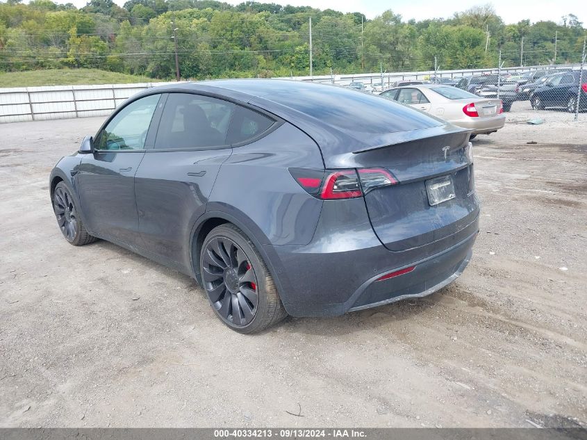 2022 TESLA MODEL Y PERFORMANCE DUAL MOTOR ALL-WHEEL DRIVE - 7SAYGDEF7NF312802