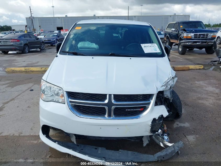 2018 Dodge Grand Caravan Se VIN: 2C4RDGBGXJR296411 Lot: 40334333