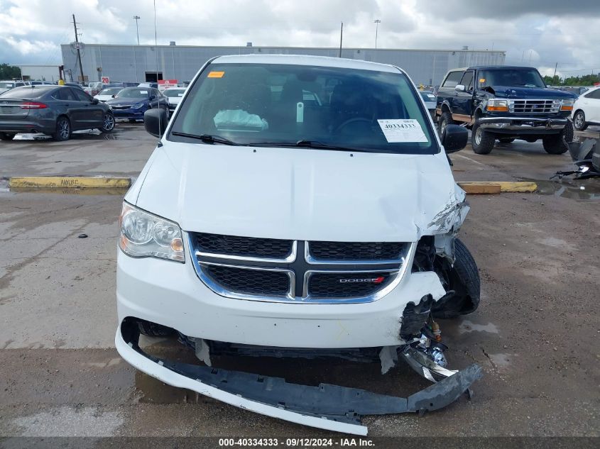 2018 Dodge Grand Caravan Se VIN: 2C4RDGBGXJR296411 Lot: 40334333