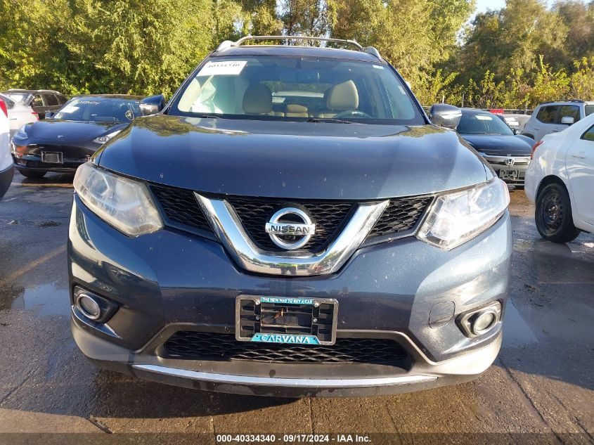 2015 Nissan Rogue Sl VIN: 5N1AT2MV6FC897339 Lot: 40334340