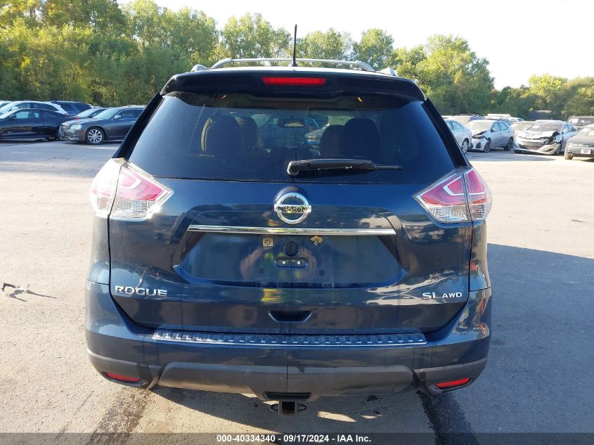 2015 Nissan Rogue Sl VIN: 5N1AT2MV6FC897339 Lot: 40334340