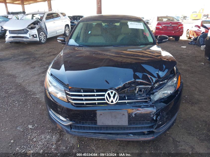 2013 Volkswagen Passat Se VIN: 1VWBN7A30DC076296 Lot: 40334354