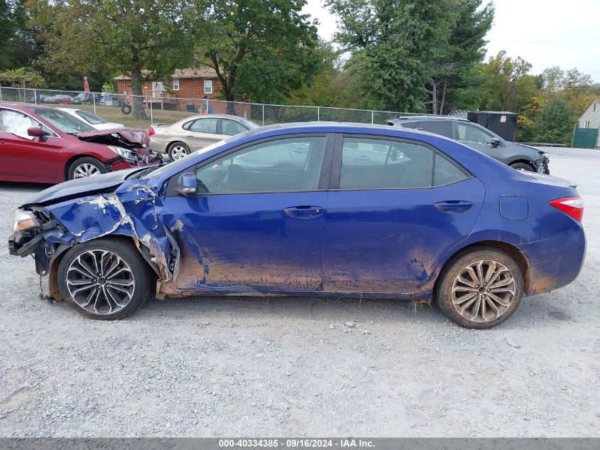 2014 Toyota Corolla S Premium VIN: 2T1BURHE1EC086952 Lot: 40334385