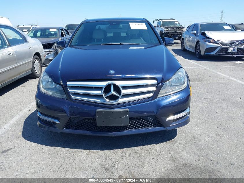 2012 Mercedes-Benz C 250 Luxury/Sport VIN: WDDGF4HB5CA613326 Lot: 40334545