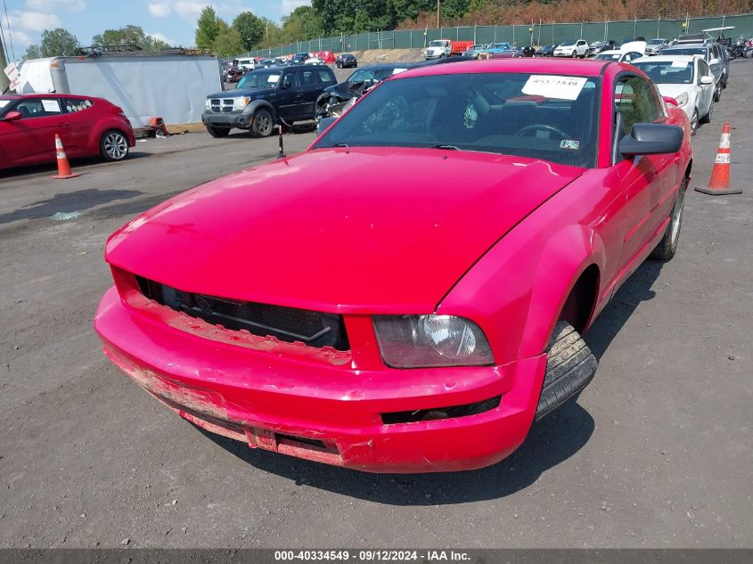 2006 Ford Mustang V6 VIN: 1ZVFT80N965210200 Lot: 40334549