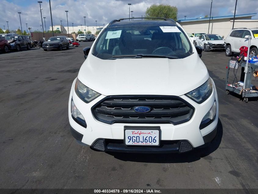 VIN MAJ6S3JL4KC255028 2019 FORD ECOSPORT SES