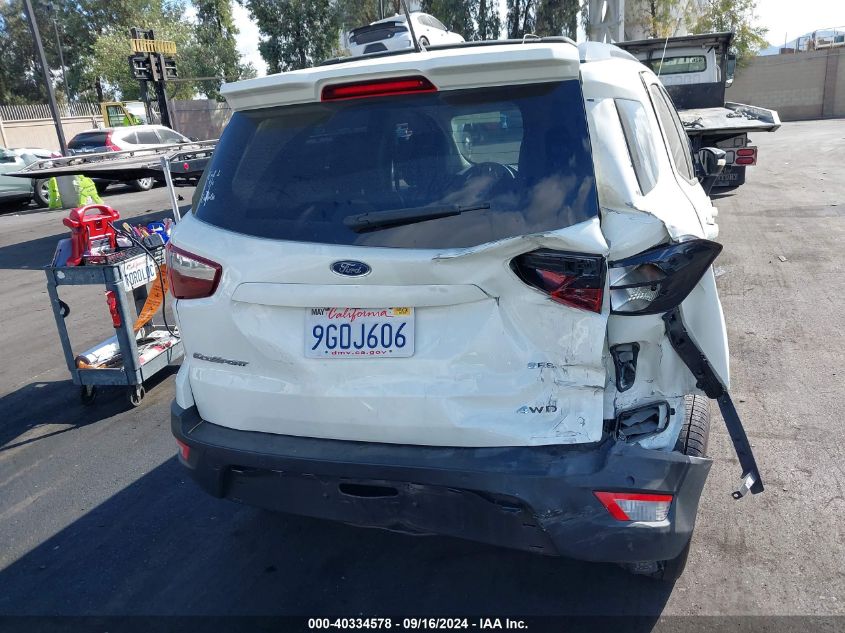 VIN MAJ6S3JL4KC255028 2019 FORD ECOSPORT SES