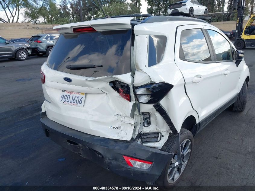 2019 Ford Ecosport Ses VIN: MAJ6S3JL4KC255028 Lot: 40334578