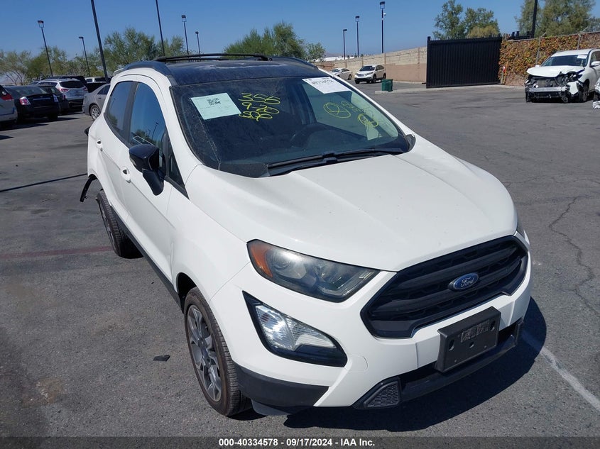 VIN MAJ6S3JL4KC255028 2019 FORD ECOSPORT SES