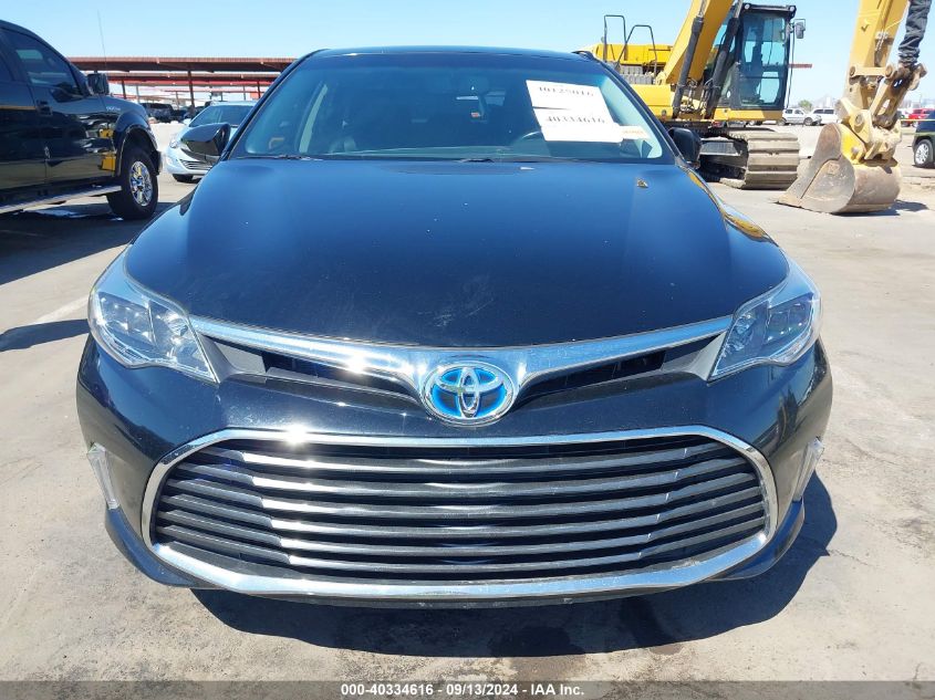 2016 Toyota Avalon Hybrid Xle Premium VIN: 4T1BD1EB1GU050787 Lot: 40334616