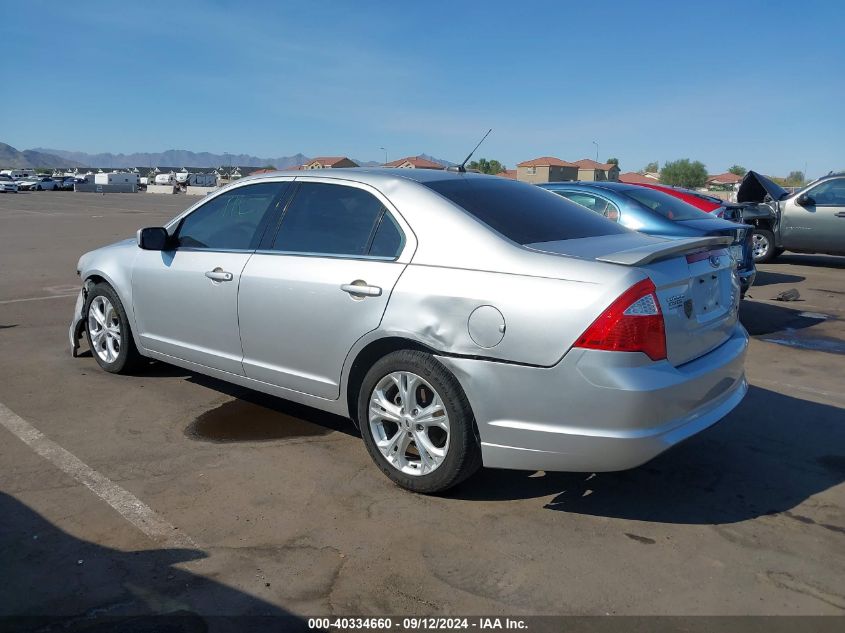 2012 Ford Fusion Se VIN: 3FAHP0HA8CR163534 Lot: 40334660