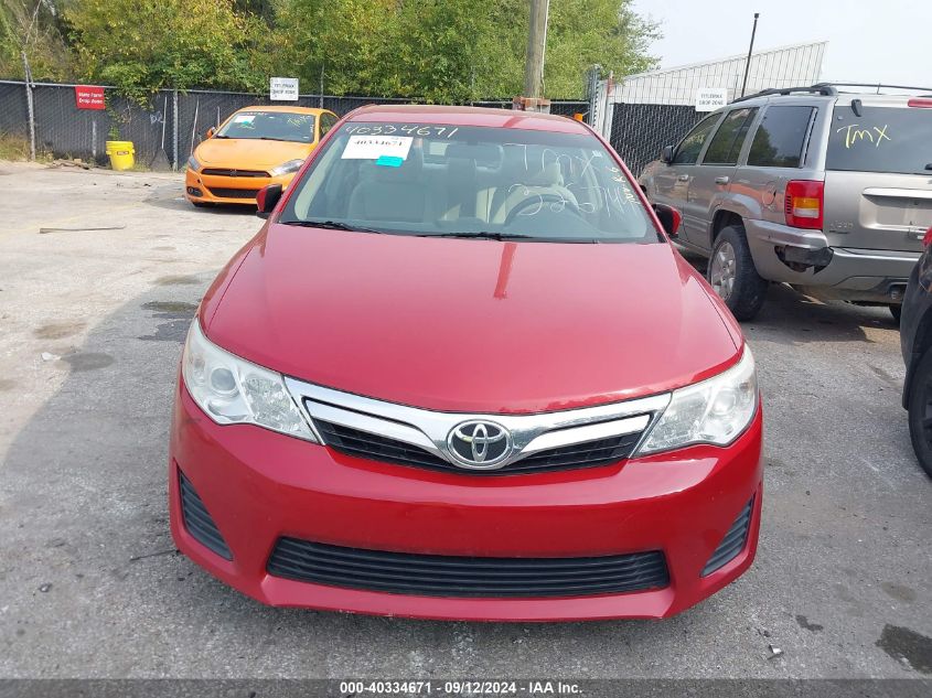 2013 Toyota Camry Le VIN: 4T4BF1FK2DR326744 Lot: 40334671