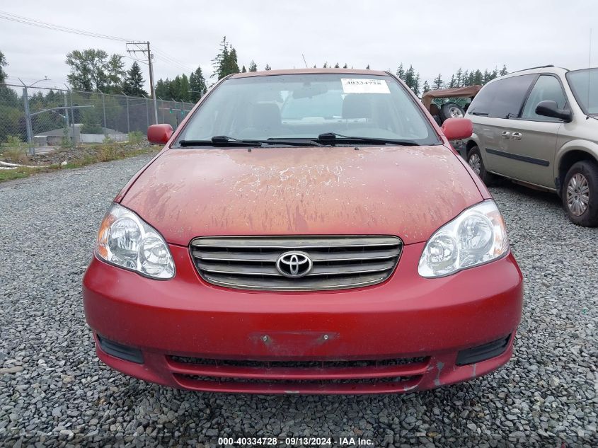 2003 Toyota Corolla Le VIN: 1NXBR32E33Z034807 Lot: 40334728