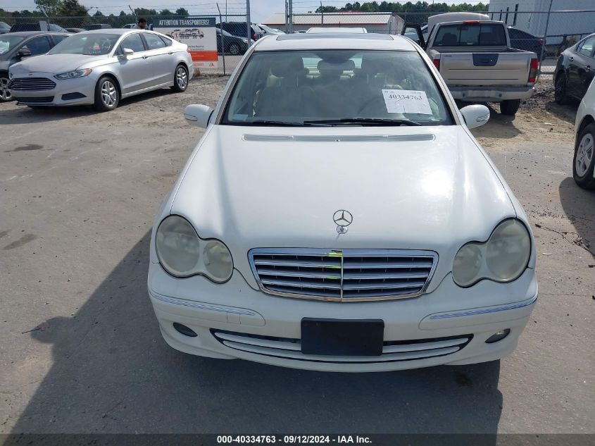 2006 Mercedes-Benz C 280 Luxury 4Matic VIN: WDBRF92H96F797964 Lot: 40334763