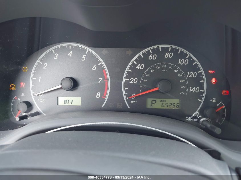 2009 Toyota Corolla Le VIN: JTDBL40E19J043627 Lot: 40334778