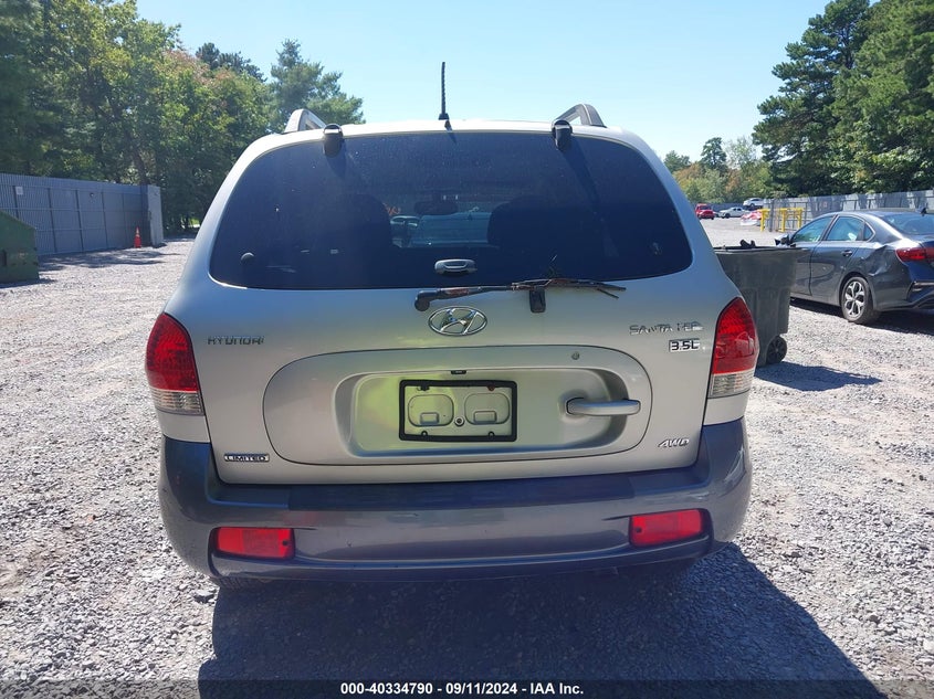 2006 Hyundai Santa Fe Gls/Limited VIN: KM8SC73E96U078533 Lot: 40334790