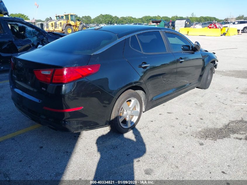 VIN 5XXGM4A75FG439580 2015 KIA Optima, LX no.4