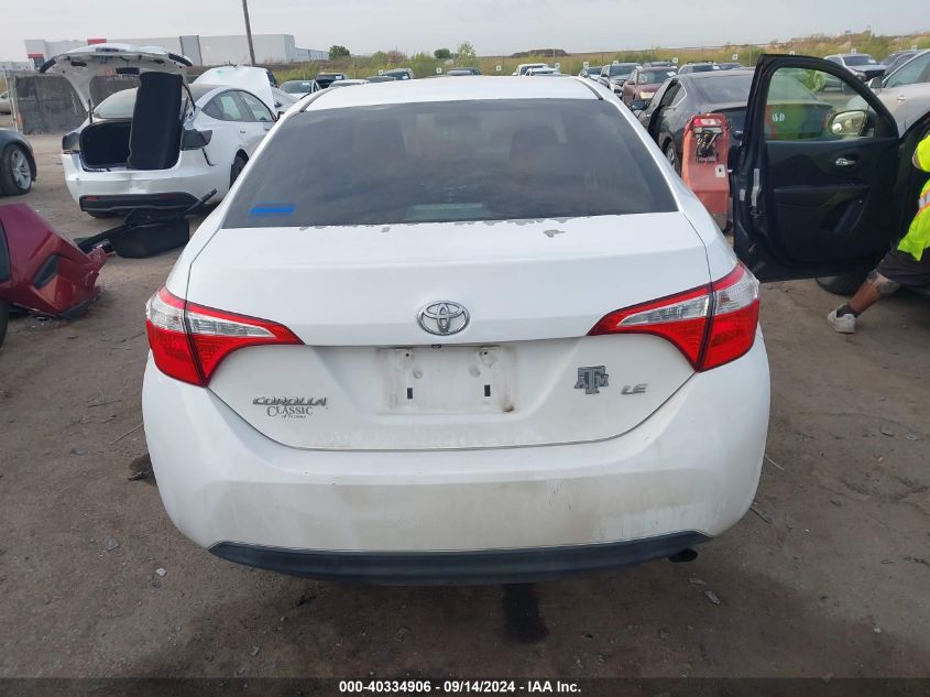 2015 TOYOTA COROLLA LE - 5YFBURHEXFP213814