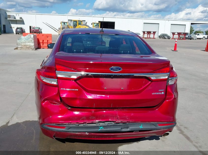 2018 Ford Fusion Hybrid Se VIN: 3FA6P0LU2JR172252 Lot: 40334945