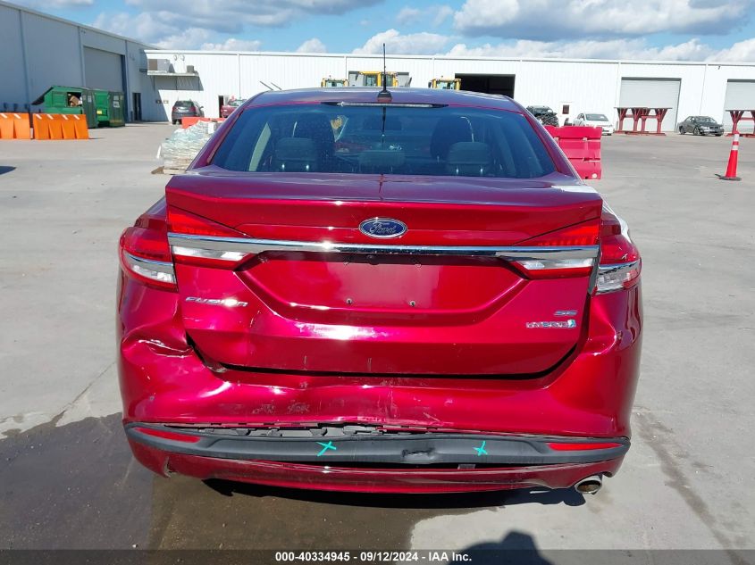 2018 Ford Fusion Hybrid Se VIN: 3FA6P0LU2JR172252 Lot: 40334945