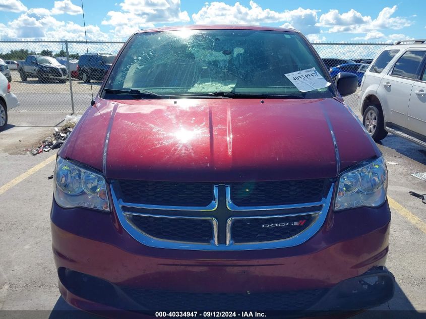 2018 Dodge Grand Caravan Se VIN: 2C4RDGBG1JR191594 Lot: 40334947