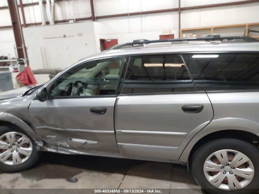 2008 Subaru Outback VIN: 4S4BP60C887339816 Lot: 40334950