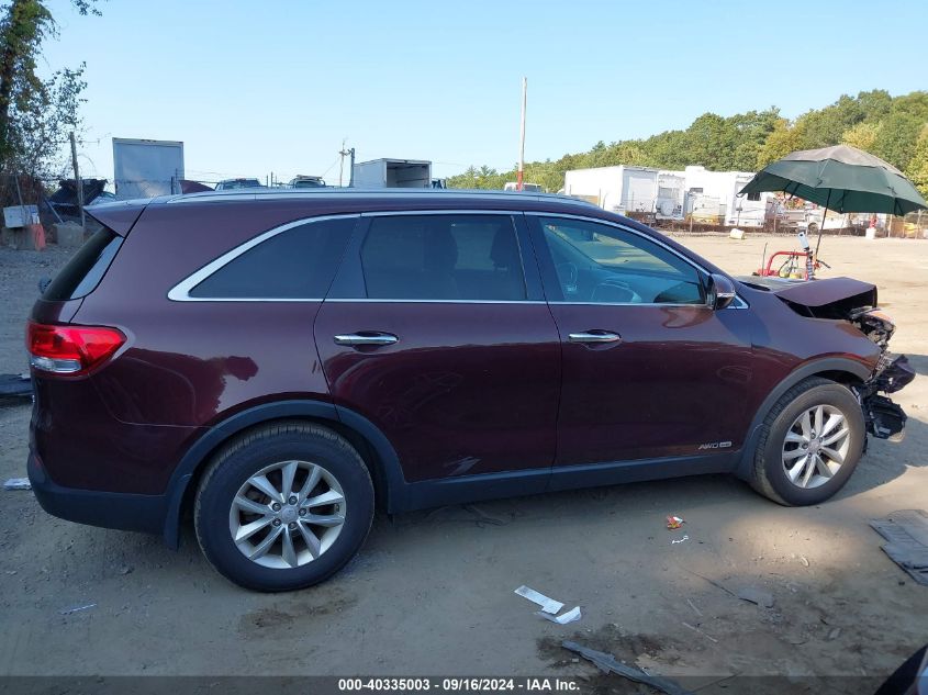 2017 Kia Sorento 3.3L Lx VIN: 5XYPGDA56HG220714 Lot: 40335003