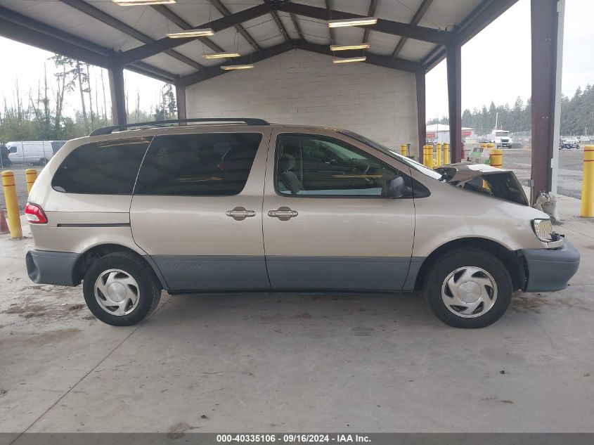 2001 Toyota Sienna Le/Xle VIN: 4T3ZF13C61U389497 Lot: 40335106