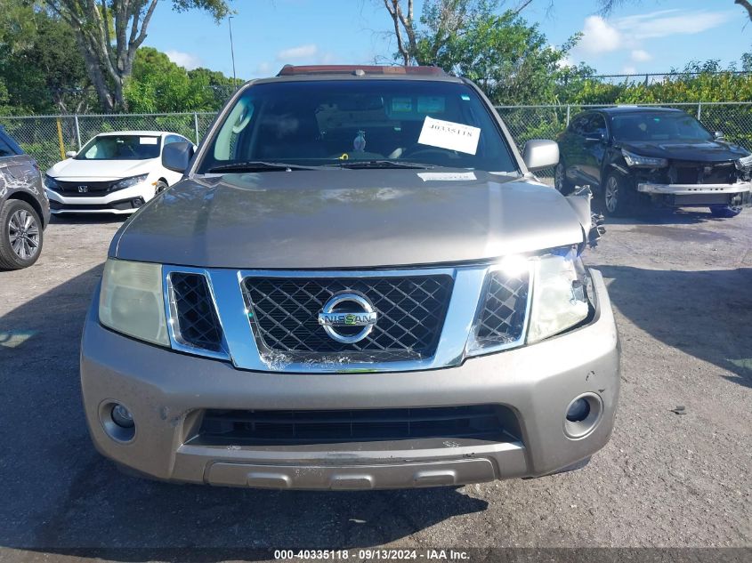 2008 Nissan Pathfinder S/Le/Se VIN: 5N1AR18U38C647022 Lot: 40335118