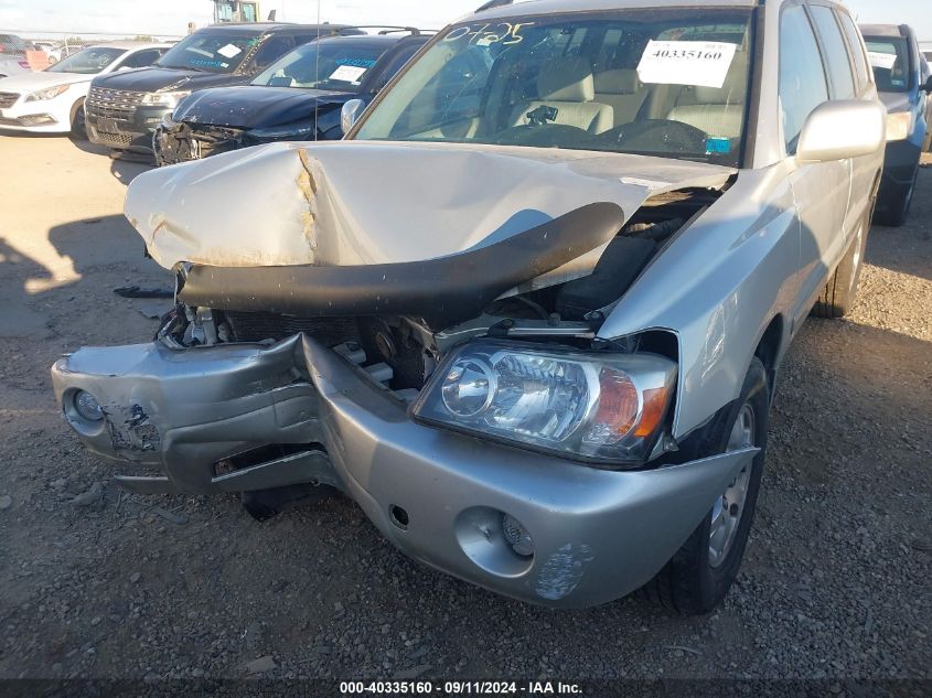 2004 Toyota Highlander V6 VIN: JTEEP21A740035396 Lot: 40335160