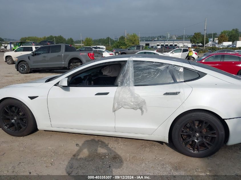 2021 Tesla Model S Long Range Dual Motor All-Wheel Drive VIN: 5YJSA1E57MF441583 Lot: 40335307