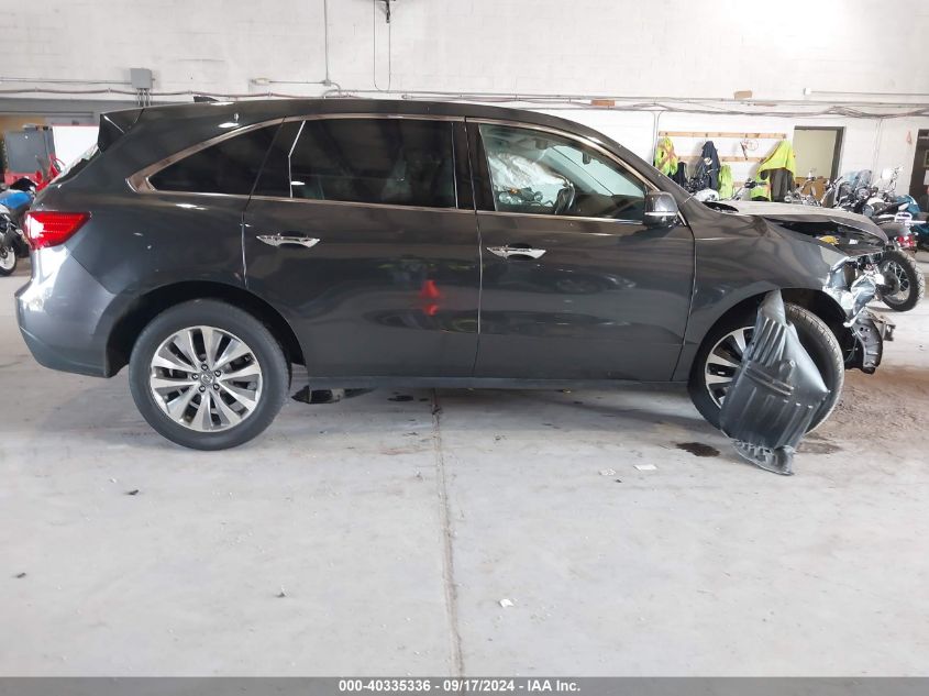 2014 Acura Mdx Technology Package VIN: 5FRYD4H49EB003962 Lot: 40335336