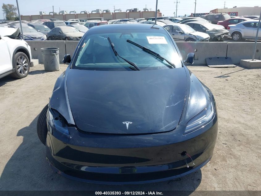 2024 Tesla Model 3 VIN: 5YJ3E1EA5RF724139 Lot: 40335393