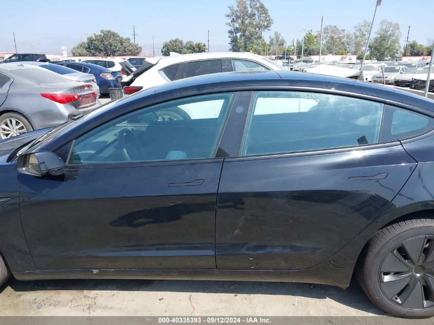 2024 Tesla Model 3 VIN: 5YJ3E1EA5RF724139 Lot: 40335393