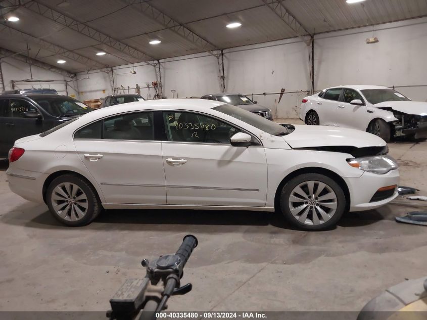 2012 Volkswagen Cc Sport/R-Line VIN: WVWMP7AN7CE504505 Lot: 40335480