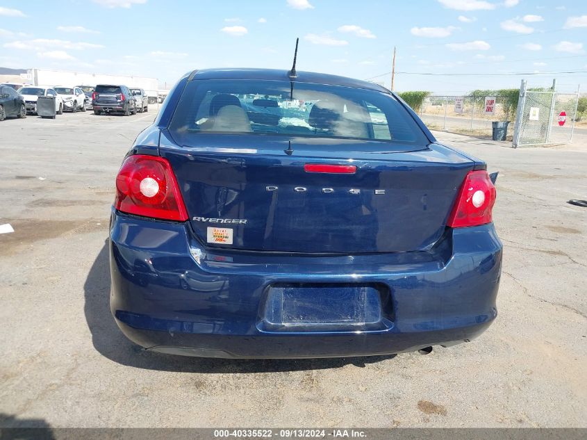 2014 Dodge Avenger Se VIN: 1C3CDZAB7EN224502 Lot: 40335522