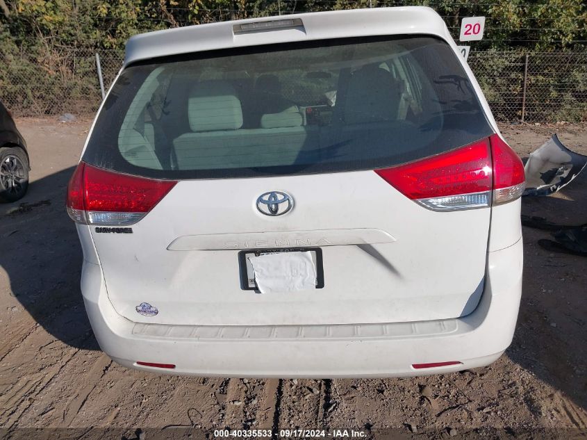 2011 Toyota Sienna VIN: 5TDZK3DC2BS027823 Lot: 40335533