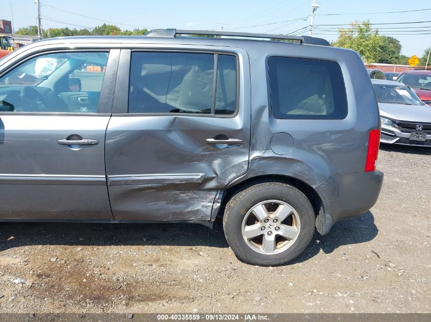 2011 Honda Pilot Ex-L VIN: 5FNYF4H5XBB021676 Lot: 40335559