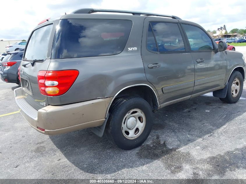 2004 Toyota Sequoia Sr5 V8 VIN: 5TDZT34A64S205683 Lot: 40335660