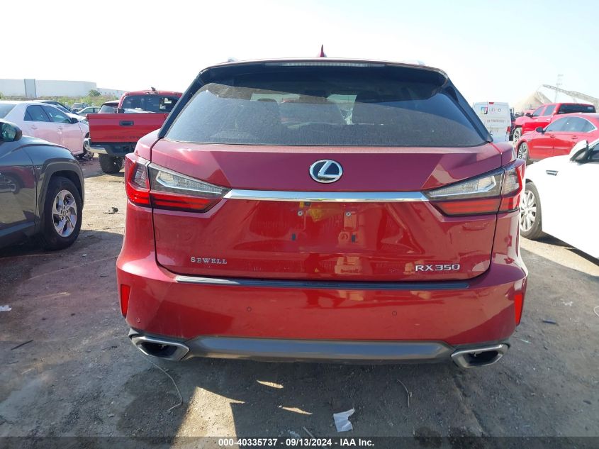 2018 Lexus Rx 350 VIN: 2T2ZZMCA9JC101307 Lot: 40335737