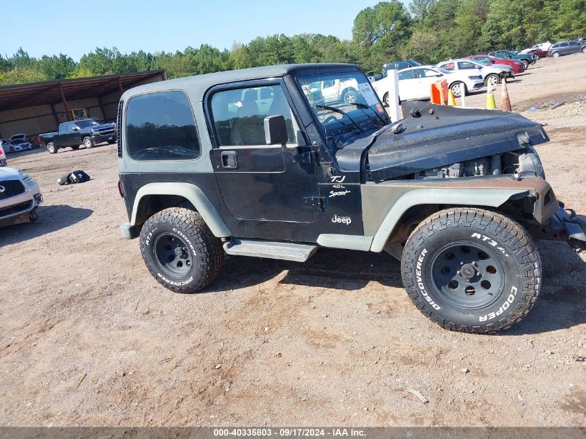 2001 Jeep Wrangler Sport VIN: 1J4FA49S31P315896 Lot: 40335803