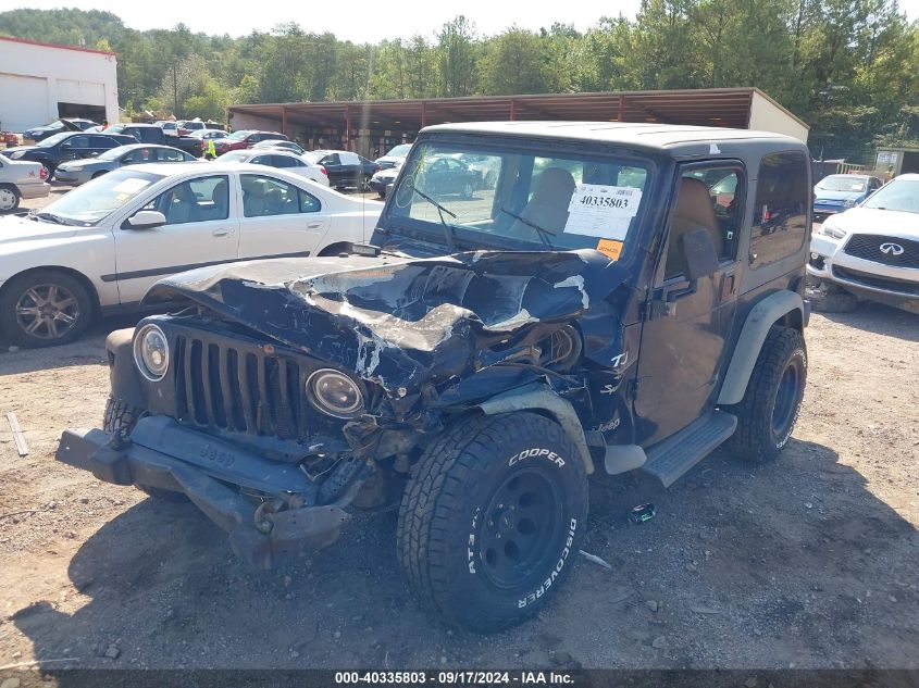 2001 Jeep Wrangler Sport VIN: 1J4FA49S31P315896 Lot: 40335803