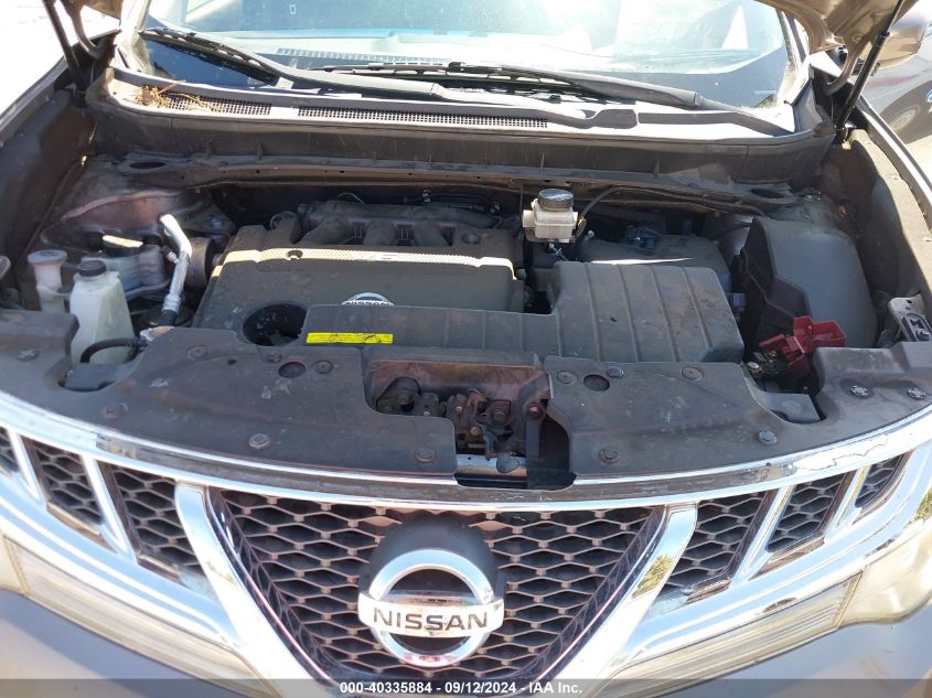 2012 Nissan Murano S/Sl/Le VIN: JN8AZ1MU6CW114152 Lot: 40335884