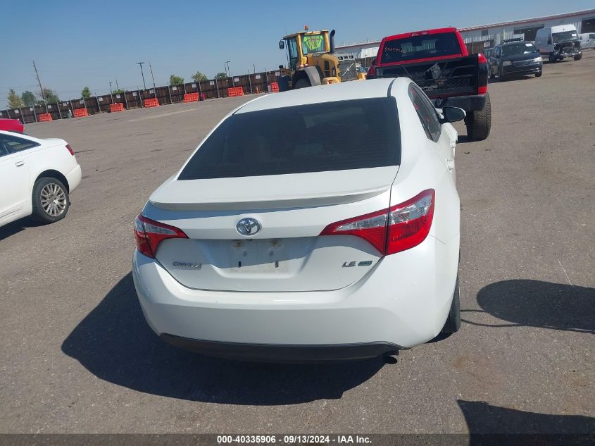 2016 Toyota Corolla Le Eco VIN: 5YFBPRHE6GP558718 Lot: 40335906