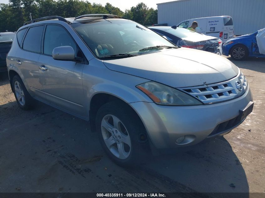 2004 Nissan Murano Sl VIN: JN8AZ08WX4W321649 Lot: 40335911