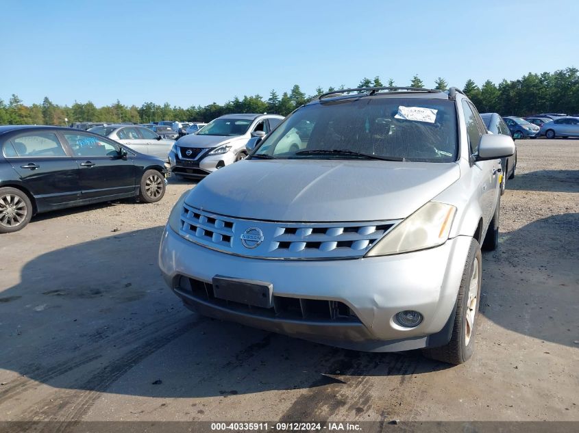 2004 Nissan Murano Sl VIN: JN8AZ08WX4W321649 Lot: 40335911