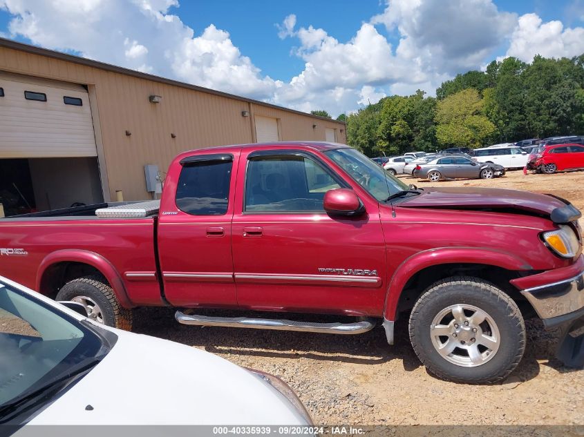 2002 Toyota Tundra Ltd V8 VIN: 5TBBT48182S223657 Lot: 40335939