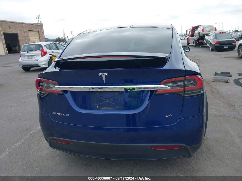 2016 Tesla Model X 60D/70D/75D/90D/P100D VIN: 5YJXCBE22GF002095 Lot: 40336007